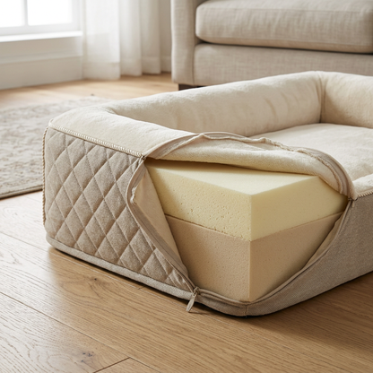Removable cover and two-layer foam mattress